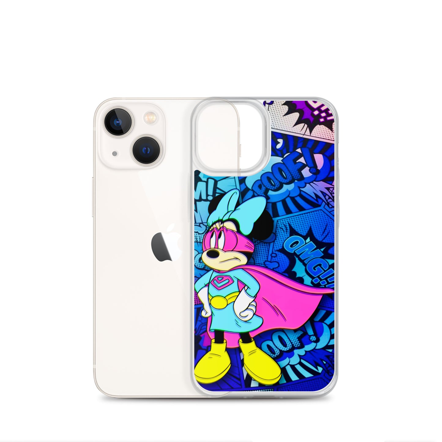 Designer Minnie-Mouse iPhone® Clear Case | Available for most iPhone® models | Wireless Charging Compatible