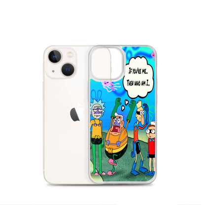 Designer Rick and Morty iPhone® Clear Case | Available for most iPhone® models | Wireless Charging Compatible