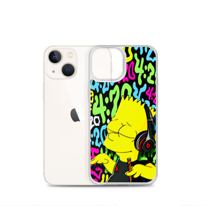 Designer The Simpsons iPhone® Clear Case | Available for most iPhone® models | Wireless Charging Compatible