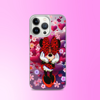 Designer Minnie-Mouse iPhone® Clear Case | Available for most iPhone® models | Wireless Charging Compatible