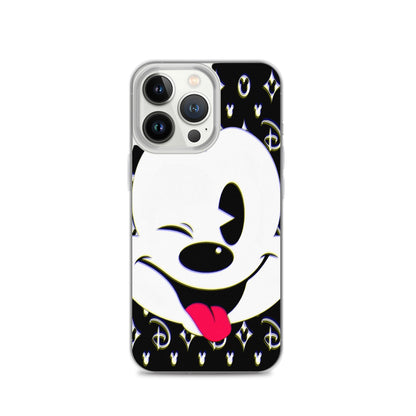 Designer Mickey-Mouse iPhone® Clear Case | Available for most iPhone® models | Wireless Charging Compatible