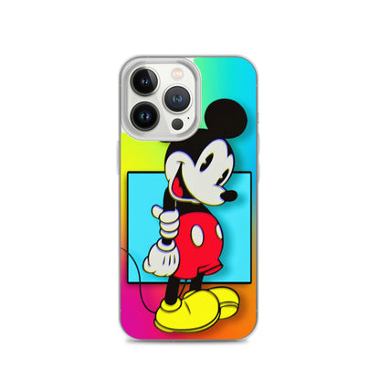 Designer Mickey-Mouse iPhone® Clear Case | Available for most iPhone® models | Wireless Charging Compatible