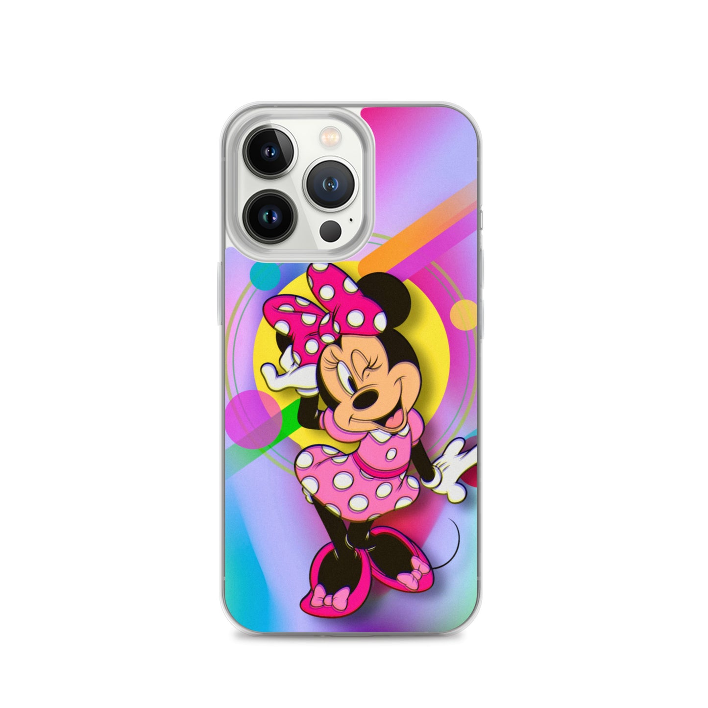 Designer Minnie-Mouse iPhone® Clear Case | Available for most iPhone® models | Wireless Charging Compatible