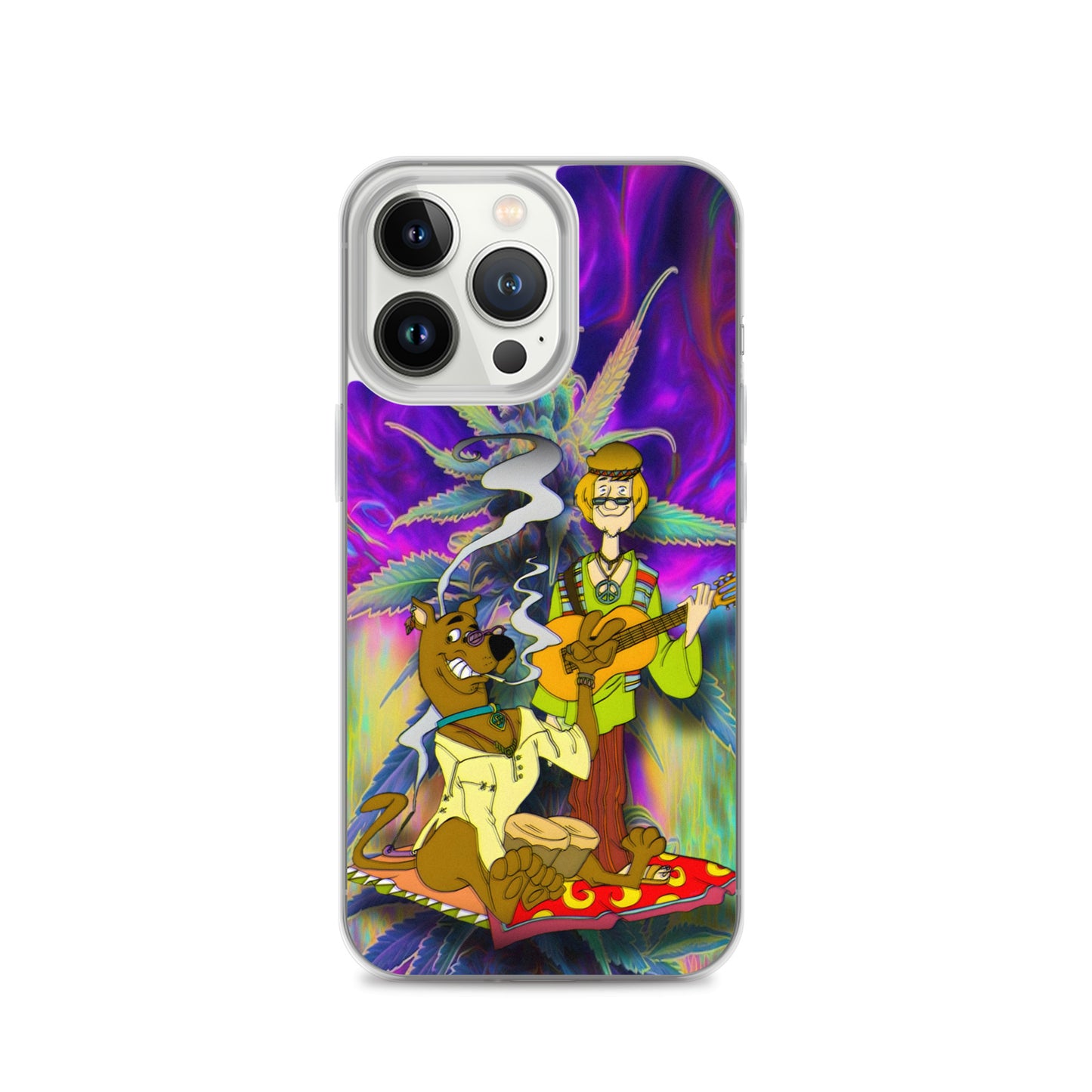 Designer Scooby-Doo and Shaggy iPhone® Clear Case | Available for most iPhone® models | Wireless Charging Compatible