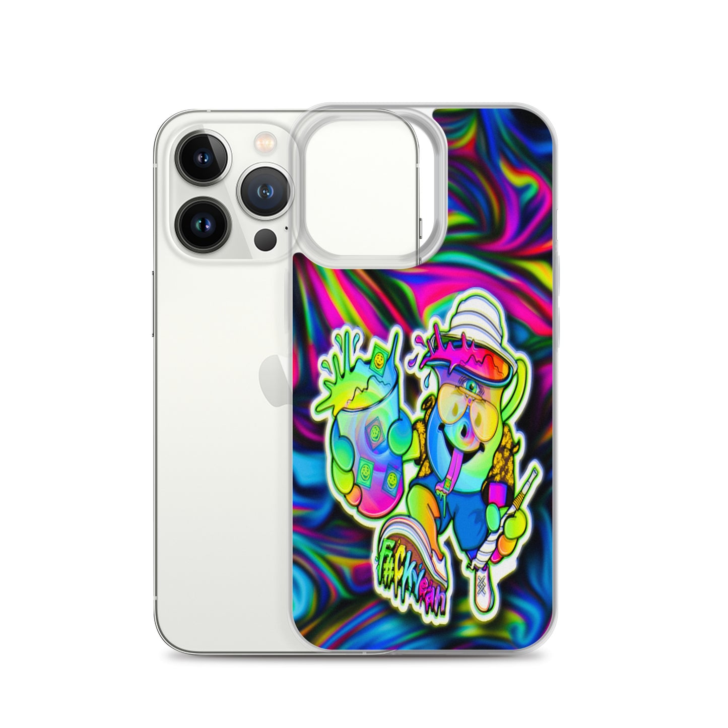 Designer Kool-Aid Man iPhone® Clear Case | Available for most iPhone® models | Wireless Charging Compatible