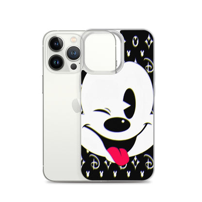 Designer Mickey-Mouse iPhone® Clear Case | Available for most iPhone® models | Wireless Charging Compatible