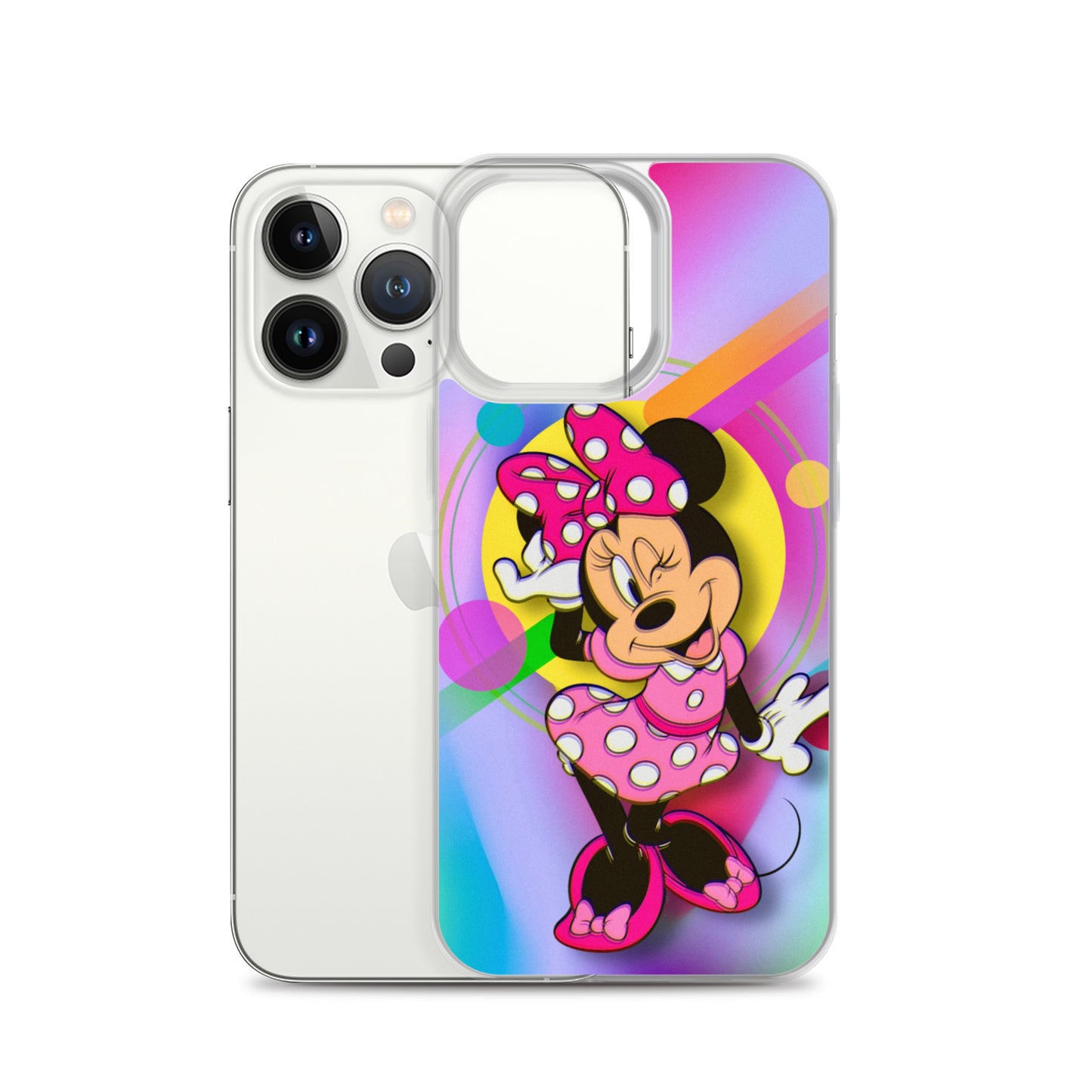 Designer Minnie-Mouse iPhone® Clear Case | Available for most iPhone® models | Wireless Charging Compatible