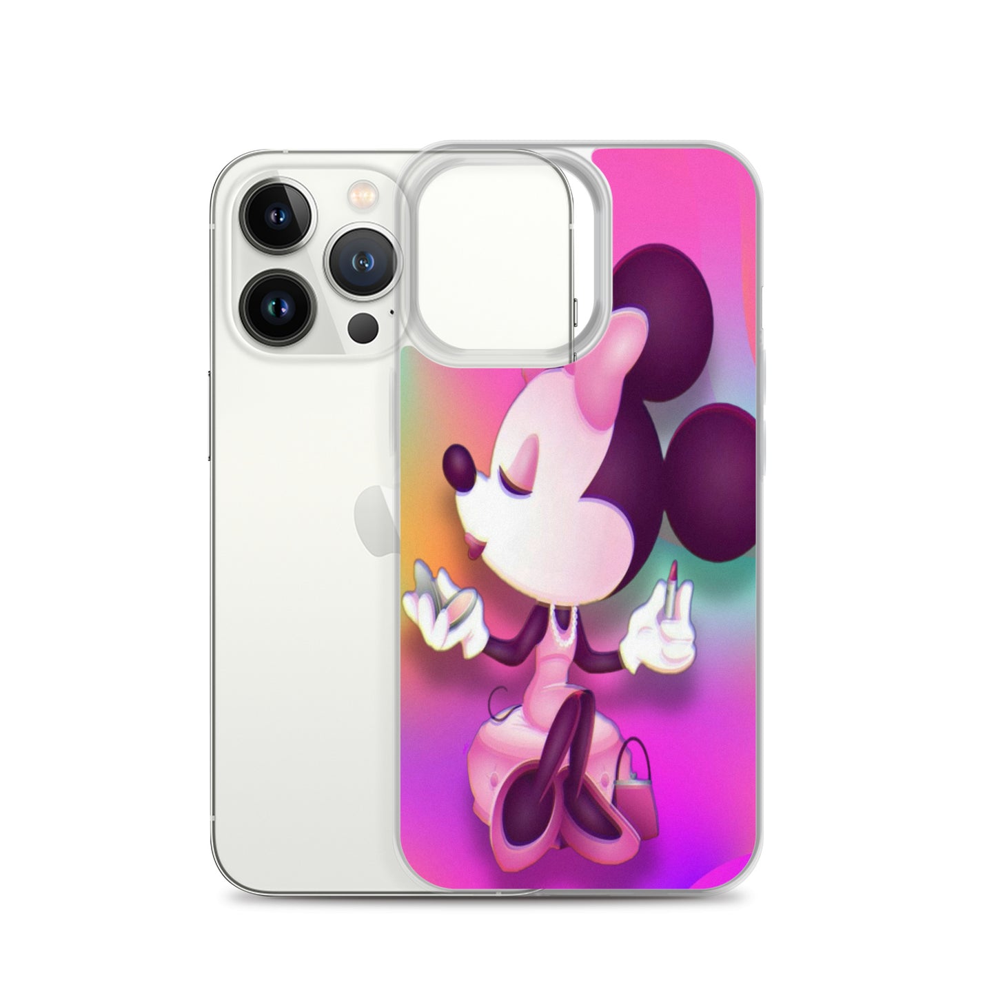 Designer Minnie-Mouse iPhone® Clear Case | Available for most iPhone® models | Wireless Charging Compatible