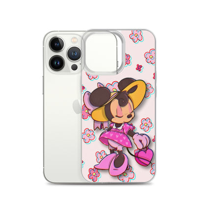 Designer Minnie-Mouse iPhone® Clear Case | Available for most iPhone® models | Wireless Charging Compatible