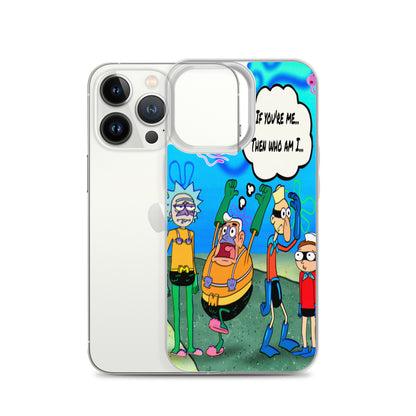 Designer Rick and Morty iPhone® Clear Case | Available for most iPhone® models | Wireless Charging Compatible