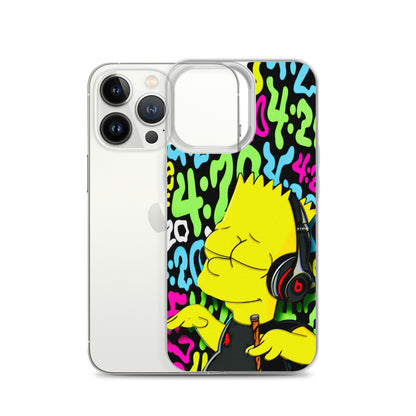 Designer The Simpsons iPhone® Clear Case | Available for most iPhone® models | Wireless Charging Compatible