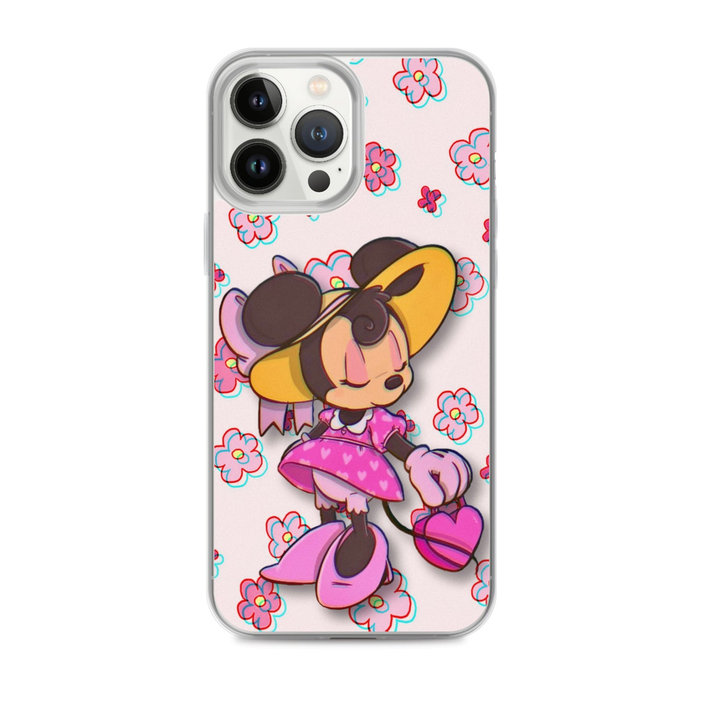 Designer Minnie-Mouse iPhone® Clear Case | Available for most iPhone® models | Wireless Charging Compatible