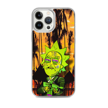 Designer Rick and Morty iPhone® Clear Case | Available for most iPhone® models | Wireless Charging Compatible