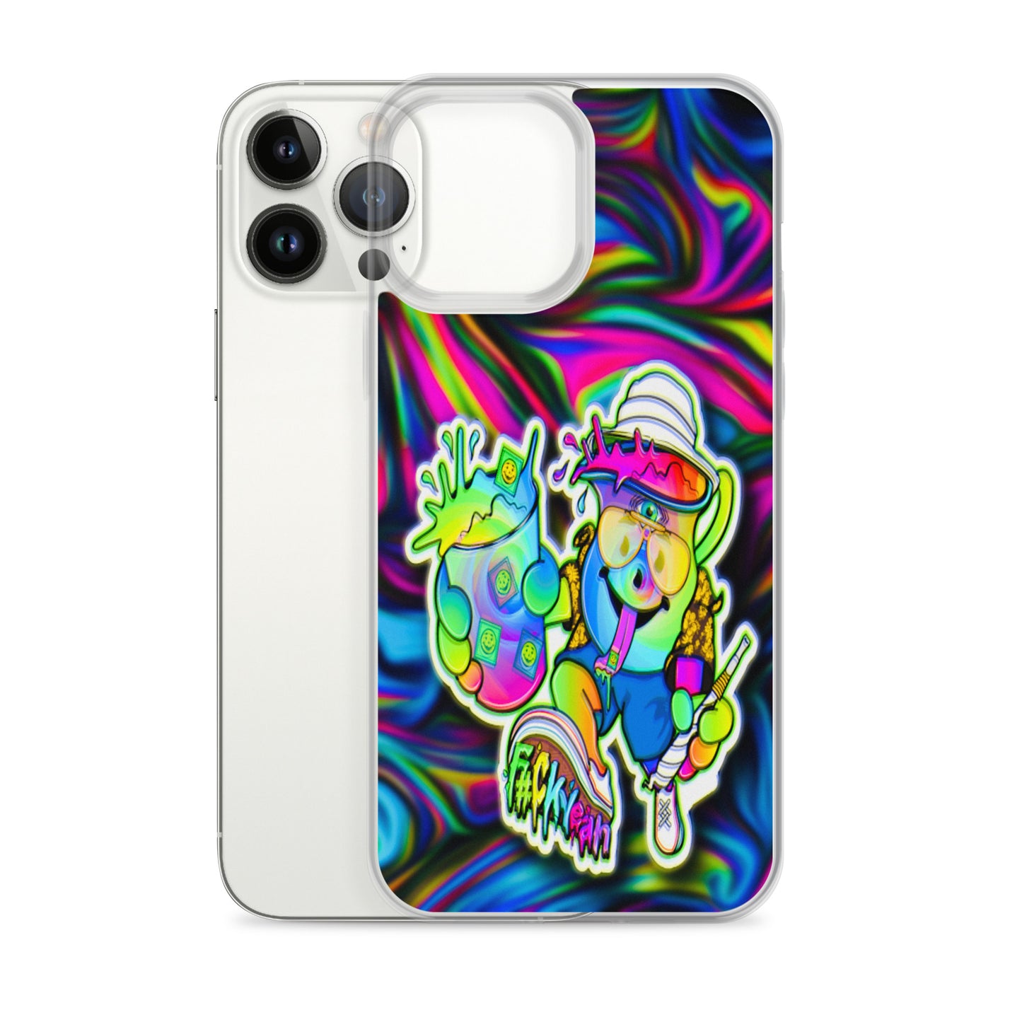 Designer Kool-Aid Man iPhone® Clear Case | Available for most iPhone® models | Wireless Charging Compatible