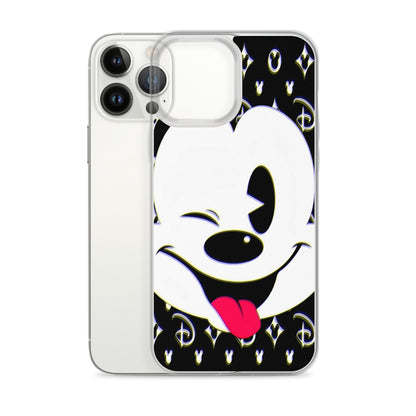 Designer Mickey-Mouse iPhone® Clear Case | Available for most iPhone® models | Wireless Charging Compatible