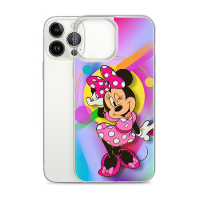 Designer Minnie-Mouse iPhone® Clear Case | Available for most iPhone® models | Wireless Charging Compatible