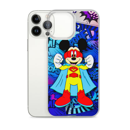 Designer Mickey-Mouse iPhone® Clear Case | Available for most iPhone® models | Wireless Charging Compatible