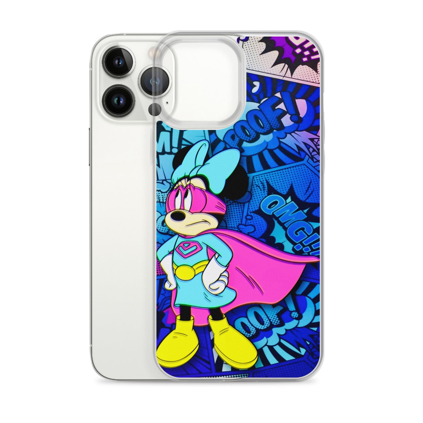 Designer Minnie-Mouse iPhone® Clear Case | Available for most iPhone® models | Wireless Charging Compatible