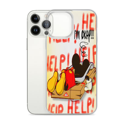 Designer Mickey-Mouse iPhone® Clear Case | Available for most iPhone® models | Wireless Charging Compatible