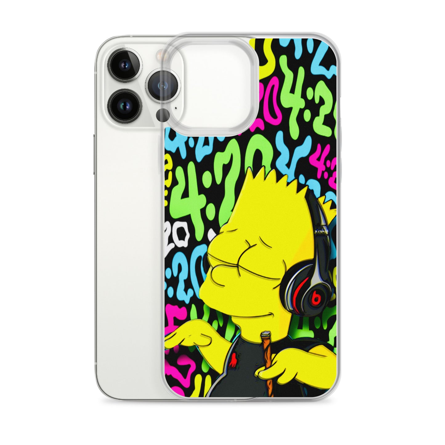 Designer The Simpsons iPhone® Clear Case | Available for most iPhone® models | Wireless Charging Compatible