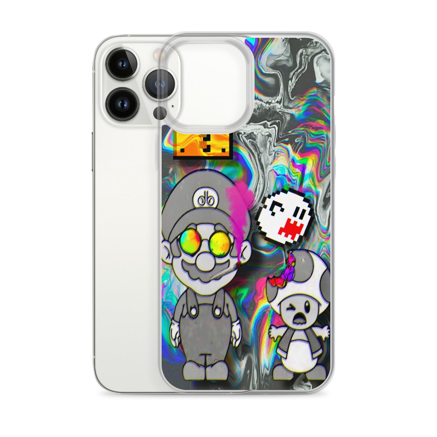 Designer Super-Mario and Toad iPhone® Clear Case | Available for most iPhone® models | Wireless Ch