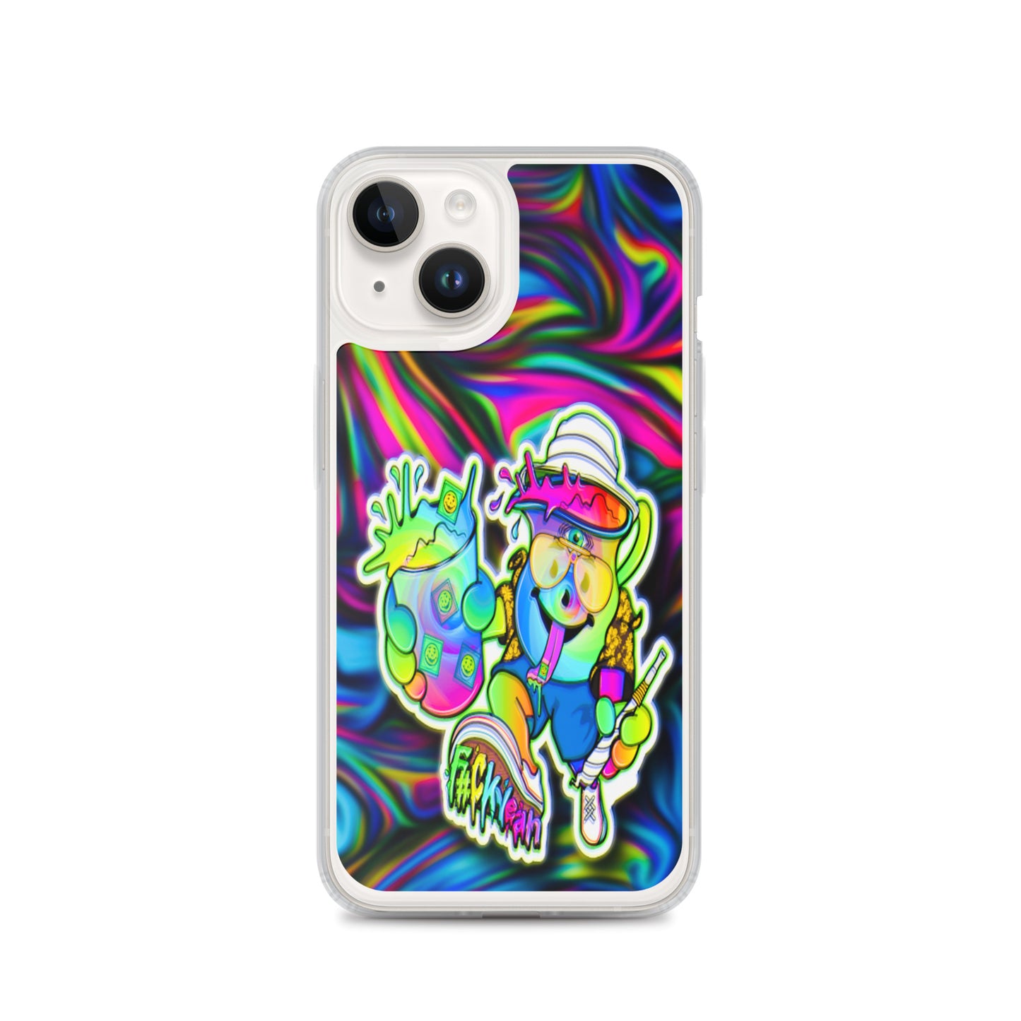 Designer Kool-Aid Man iPhone® Clear Case | Available for most iPhone® models | Wireless Charging Compatible