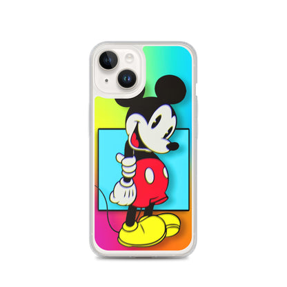 Designer Mickey-Mouse iPhone® Clear Case | Available for most iPhone® models | Wireless Charging Compatible