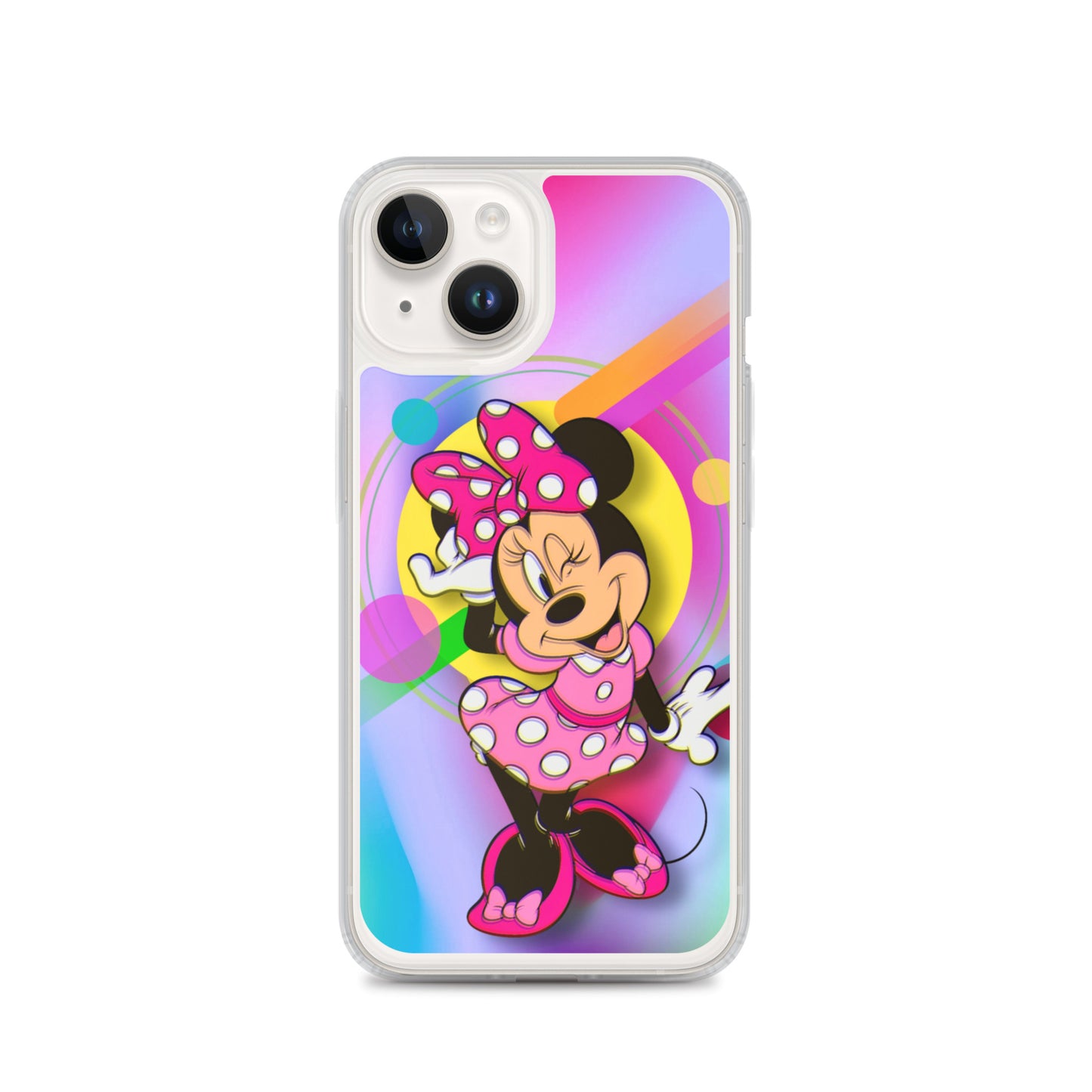 Designer Minnie-Mouse iPhone® Clear Case | Available for most iPhone® models | Wireless Charging Compatible