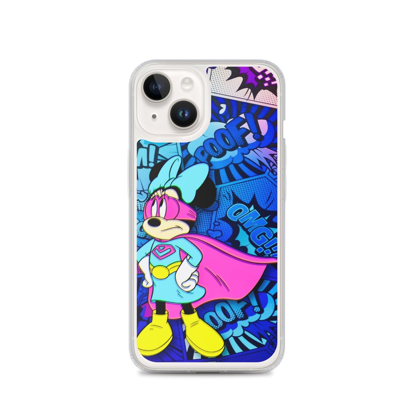 Designer Minnie-Mouse iPhone® Clear Case | Available for most iPhone® models | Wireless Charging Compatible