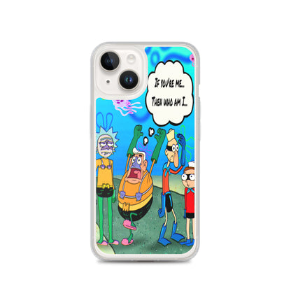 Designer Rick and Morty iPhone® Clear Case | Available for most iPhone® models | Wireless Charging Compatible