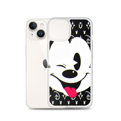 Designer Mickey-Mouse iPhone® Clear Case | Available for most iPhone® models | Wireless Charging Compatible