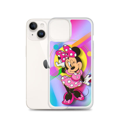 Designer Minnie-Mouse iPhone® Clear Case | Available for most iPhone® models | Wireless Charging Compatible