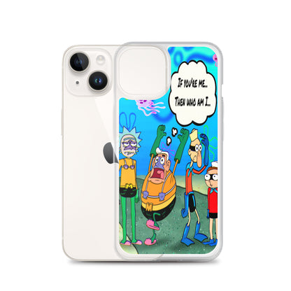 Designer Rick and Morty iPhone® Clear Case | Available for most iPhone® models | Wireless Charging Compatible