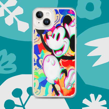 Mickey-Mouse iPhone® Clear Case | 3D Glitch Effect | Available for most iPhone® models | Wireless Charging Compatible