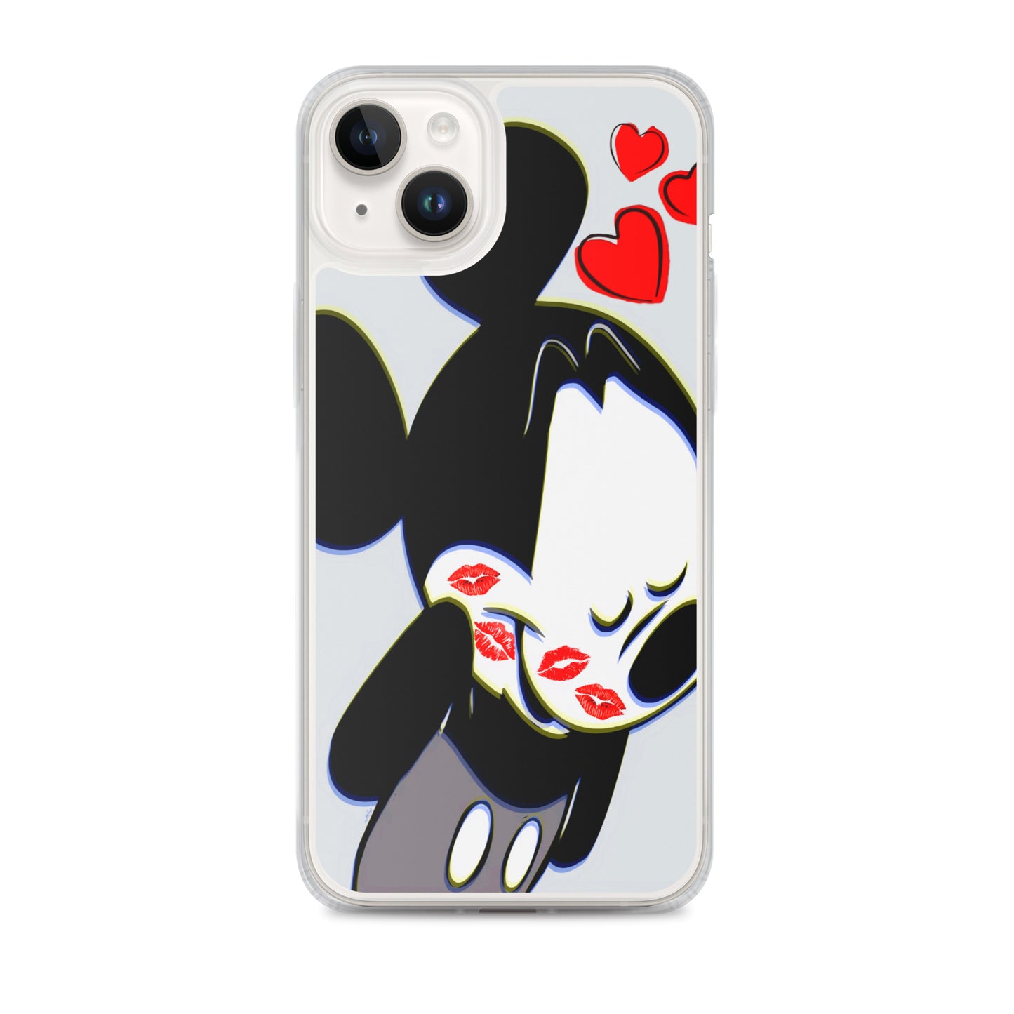 Designer Mickey-Mouse iPhone® Clear Case | Available for most iPhone® models | Wireless Charging Compatible