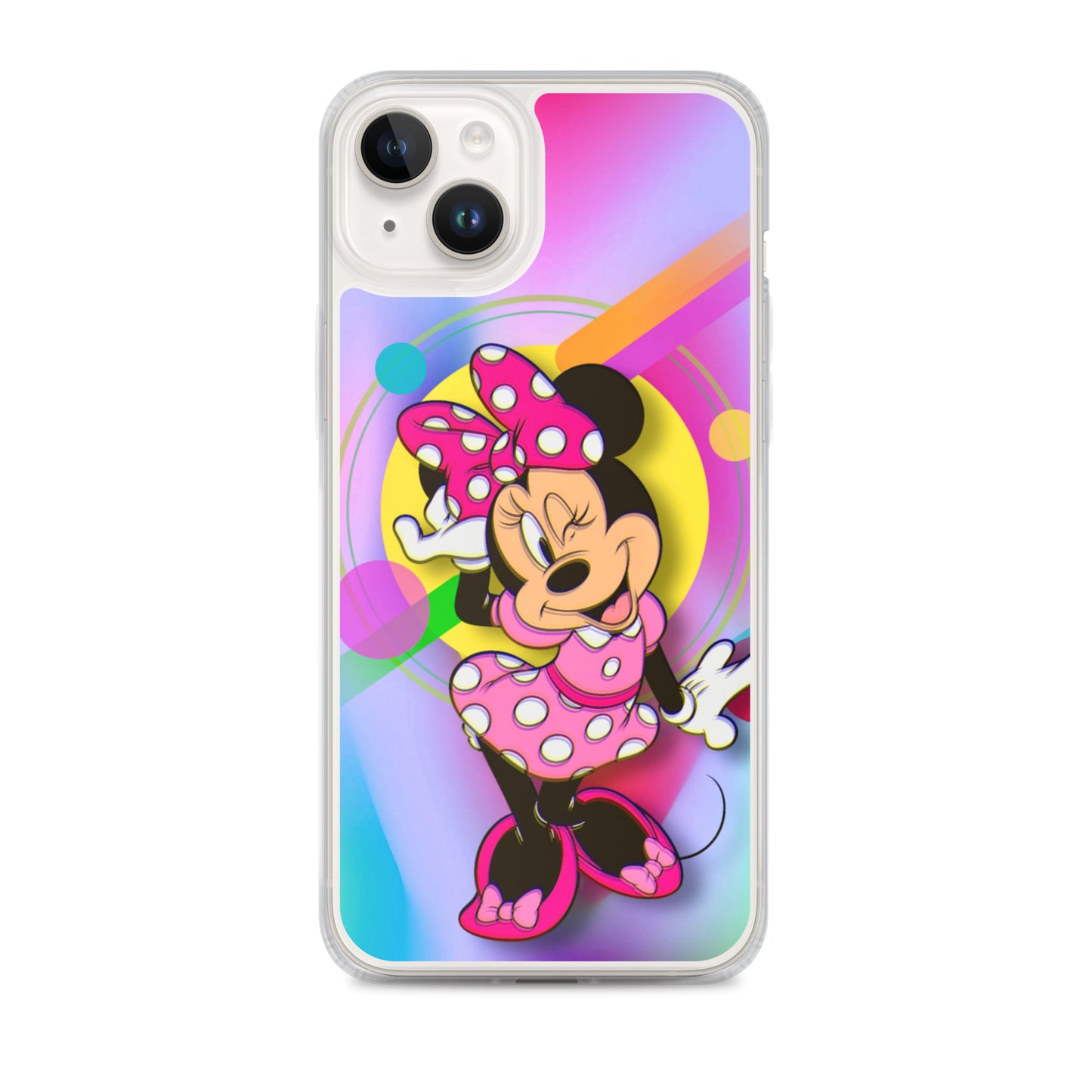 Designer Minnie-Mouse iPhone® Clear Case | Available for most iPhone® models | Wireless Charging Compatible