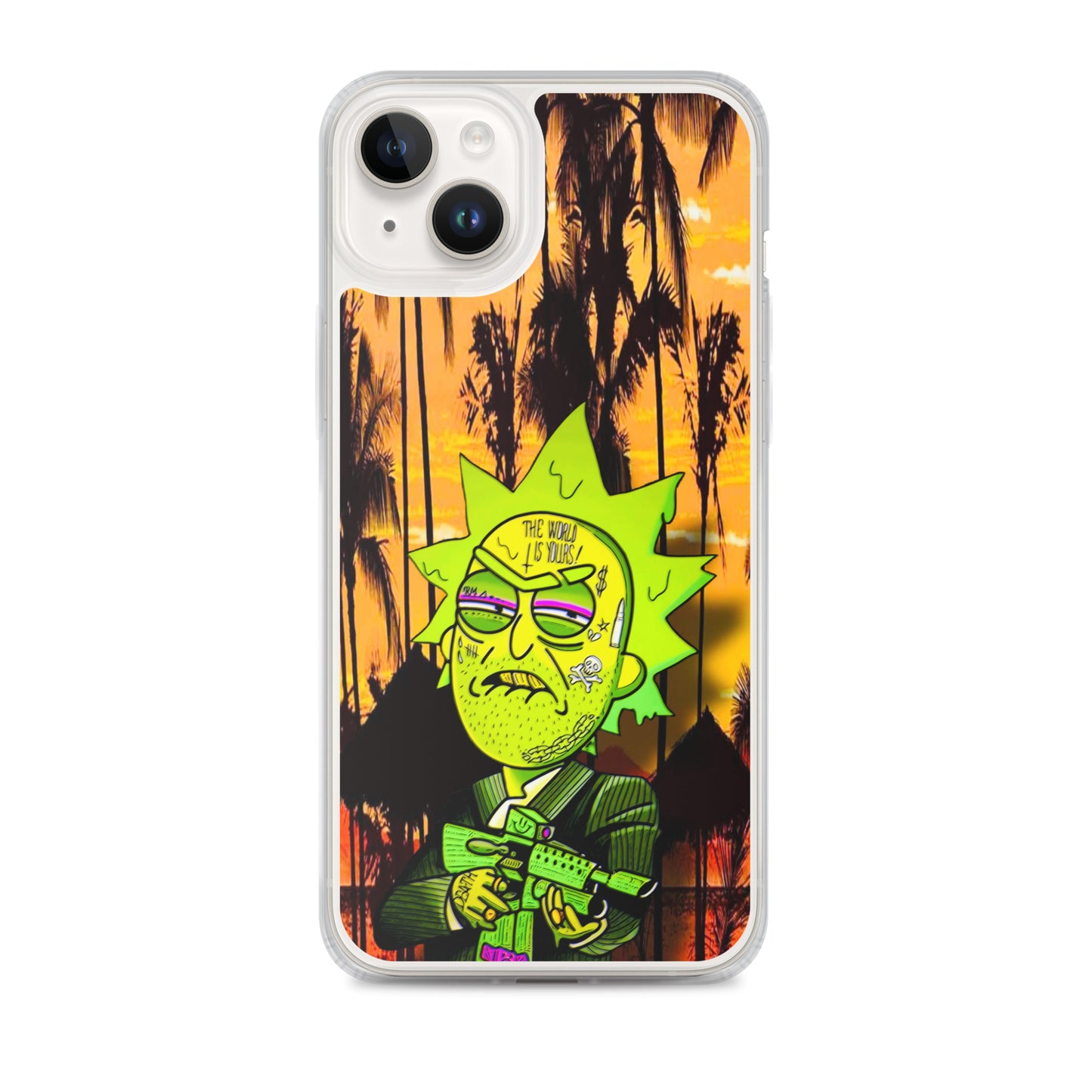 Designer Rick and Morty iPhone® Clear Case | Available for most iPhone® models | Wireless Charging Compatible