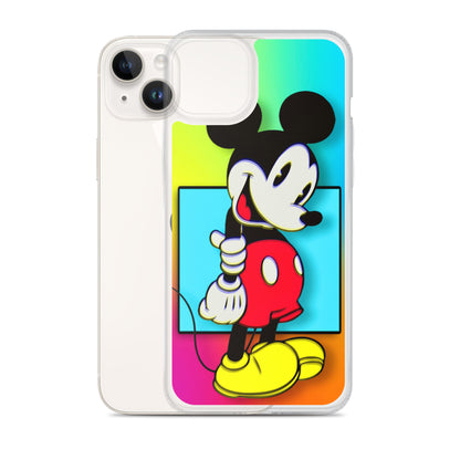 Designer Mickey-Mouse iPhone® Clear Case | Available for most iPhone® models | Wireless Charging Compatible