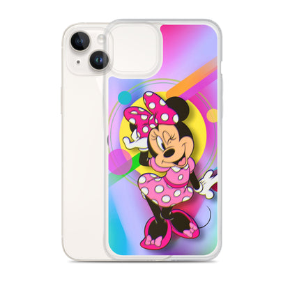 Designer Minnie-Mouse iPhone® Clear Case | Available for most iPhone® models | Wireless Charging Compatible