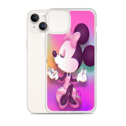 Designer Minnie-Mouse iPhone® Clear Case | Available for most iPhone® models | Wireless Charging Compatible