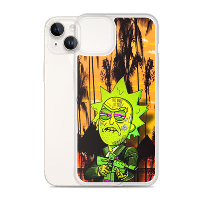 Designer Rick and Morty iPhone® Clear Case | Available for most iPhone® models | Wireless Charging Compatible