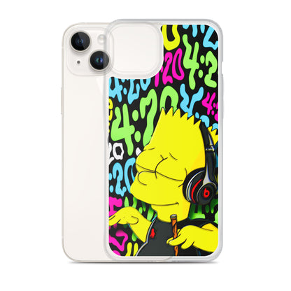 Designer The Simpsons iPhone® Clear Case | Available for most iPhone® models | Wireless Charging Compatible