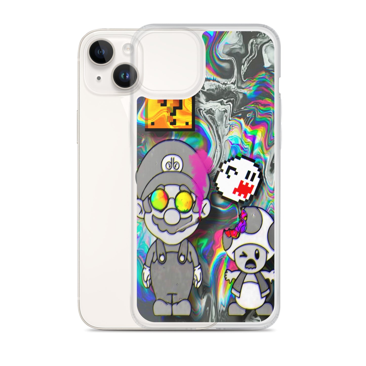 Designer Super-Mario and Toad iPhone® Clear Case | Available for most iPhone® models | Wireless Ch