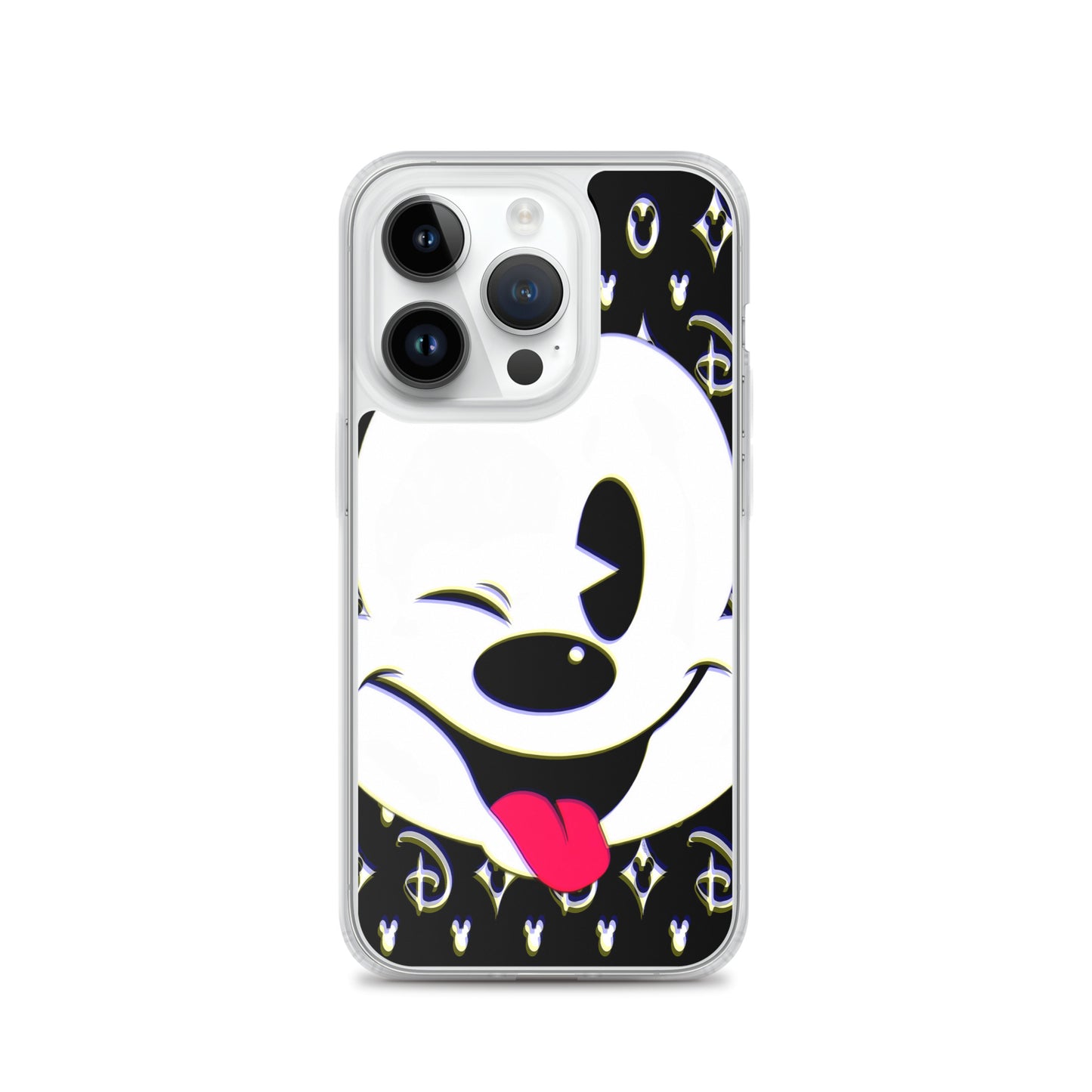 Designer Mickey-Mouse iPhone® Clear Case | Available for most iPhone® models | Wireless Charging Compatible