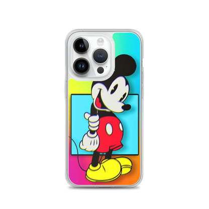 Designer Mickey-Mouse iPhone® Clear Case | Available for most iPhone® models | Wireless Charging Compatible