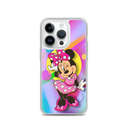 Designer Minnie-Mouse iPhone® Clear Case | Available for most iPhone® models | Wireless Charging Compatible