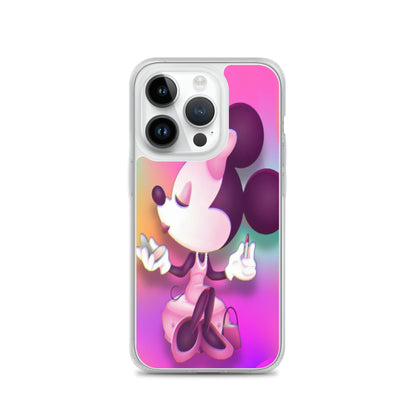 Designer Minnie-Mouse iPhone® Clear Case | Available for most iPhone® models | Wireless Charging Compatible