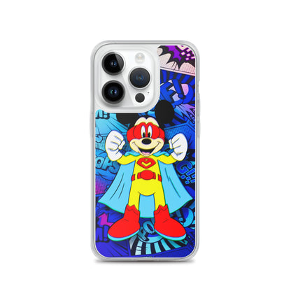 Designer Mickey-Mouse iPhone® Clear Case | Available for most iPhone® models | Wireless Charging Compatible