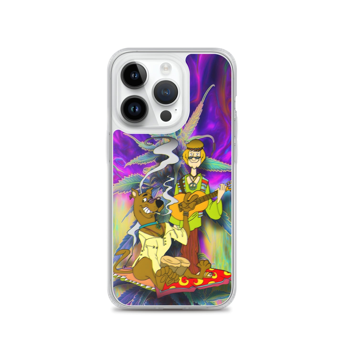 Designer Scooby-Doo and Shaggy iPhone® Clear Case | Available for most iPhone® models | Wireless Charging Compatible