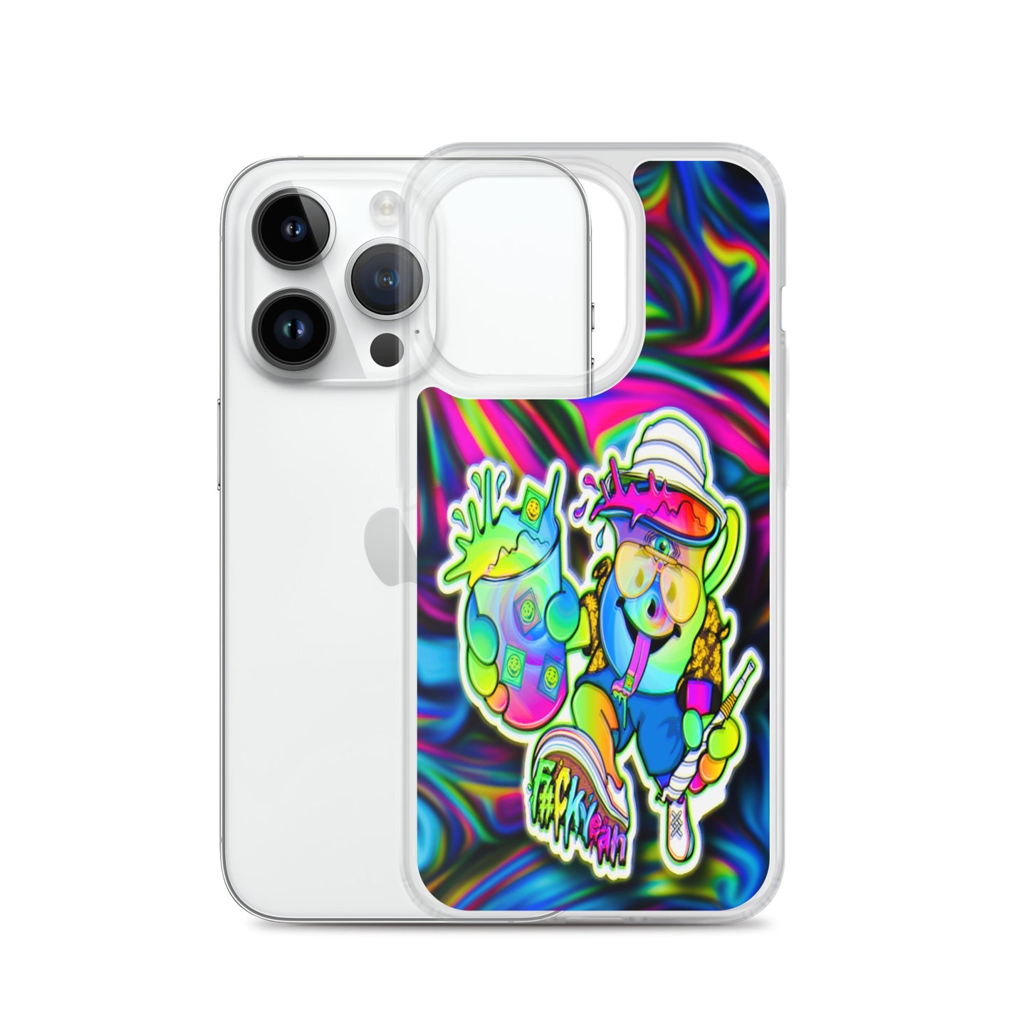 Designer Kool-Aid Man iPhone® Clear Case | Available for most iPhone® models | Wireless Charging Compatible